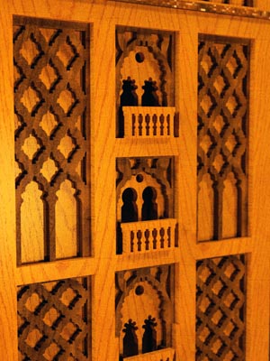 side balconies and decoration of the Giralda fretwork project