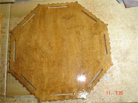 Wooden floor of Bacchus box