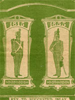 pair of inlaid pictures of british soldiers