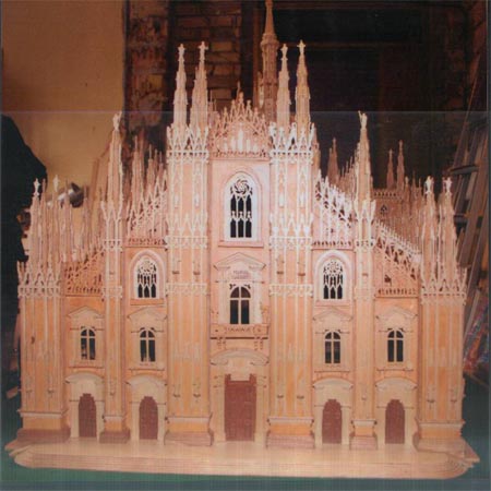 Wooden model of the Milan Cathedral