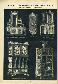 Pietro Barelli catalogue of scroll saw fretwork patterns, Milan, Italy ...